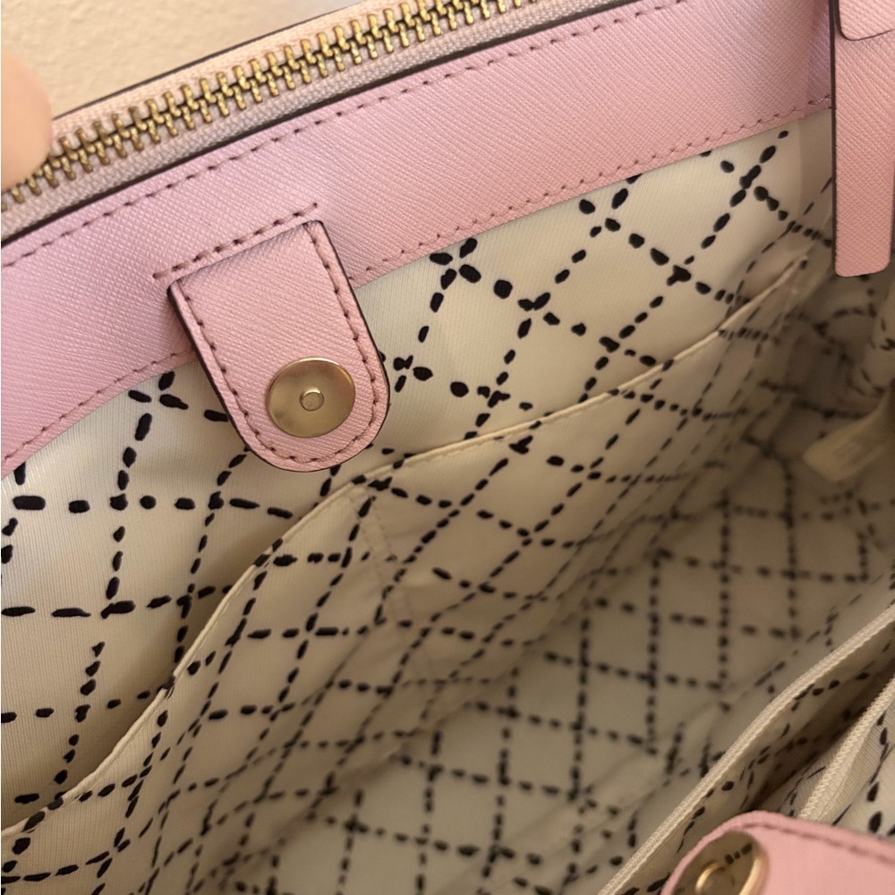 Kate Spade Light Pink Saffiano Satchel with Detachable Strap (with KS Dust Bag) - Picture 7 of 11